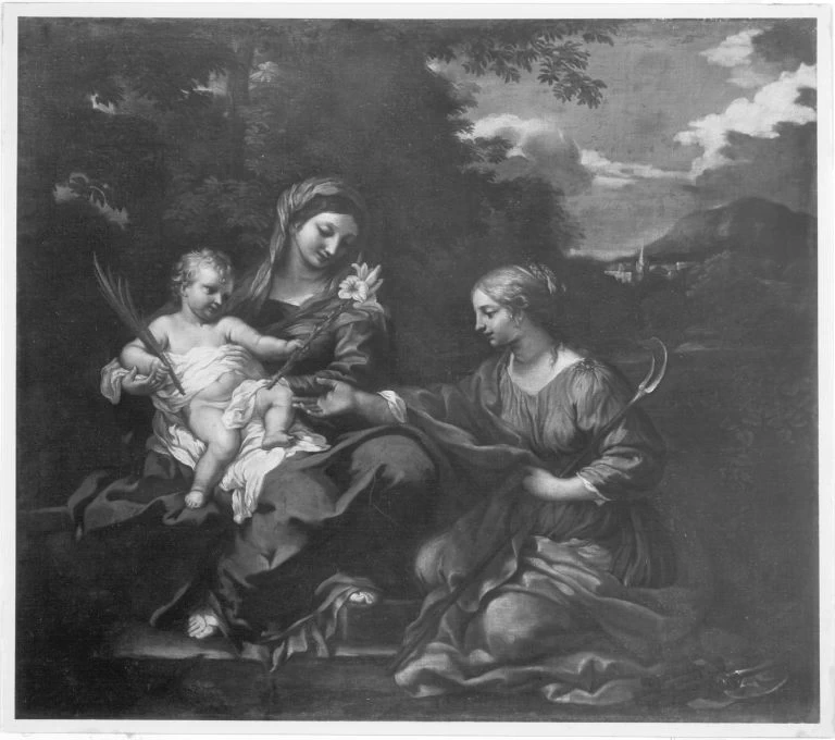 Maria col Bambino e santa Marta d'Astorga - Bavarian State Painting Collections, Monado di Baviera